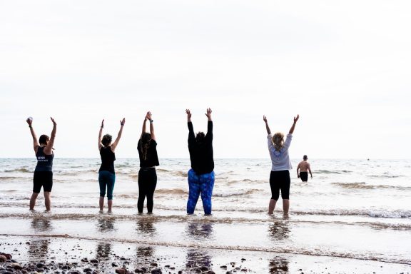 The Katungal Tribe dipping their toes